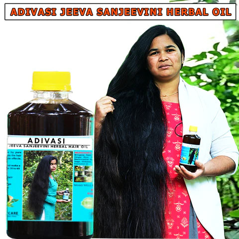 Jhadiwalo Adivasi Jeeva Sanjeevini Herbal Hair Oil - 500ML