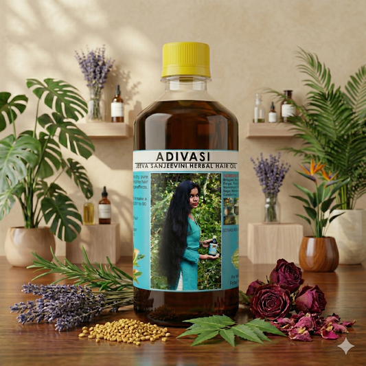 Jhadiwalo Adivasi Jeeva Sanjeevini Herbal Hair Oil - 500ML